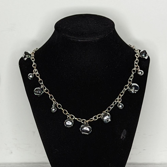 Silver Bells Necklace 18" Chain & 11 Bells Lobster Clasp Adjustable Extension - Picture 12 of 12